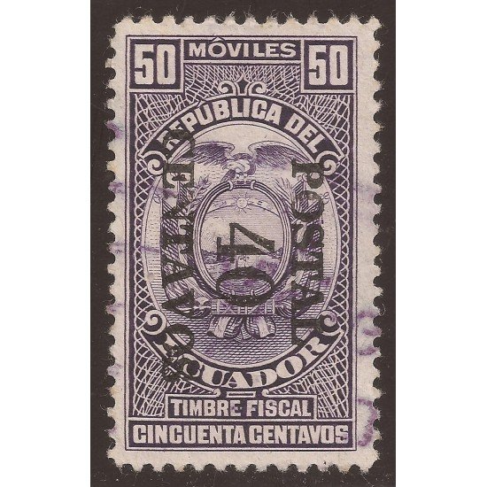 Ecuador 564 Fiscal 1953 Usados Ecuador 564 Fiscal 1953 Usados