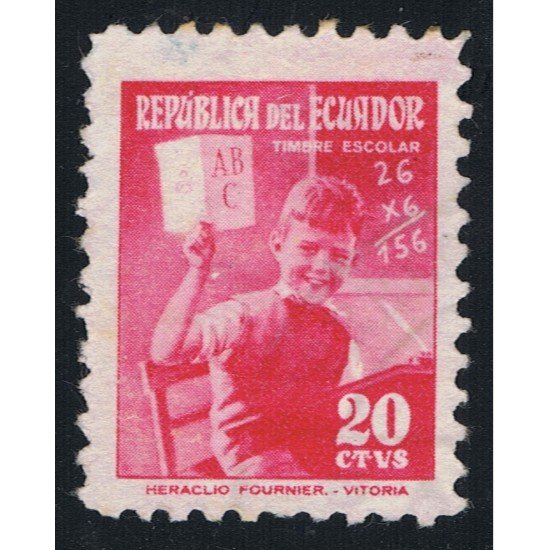 Ecuador 587 1954 Consular escolar Usado Ecuador 587 1954 Consular escolar Usado