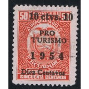 Ecuador 589 1954 Fiscal Pro Turismo Usado