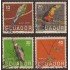 Ecuador 632/35 1958 Pájaro bird Usados