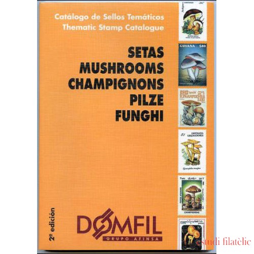 Catálogo Catalogue Setas mushrooms 2ª ed 1999 Domfil