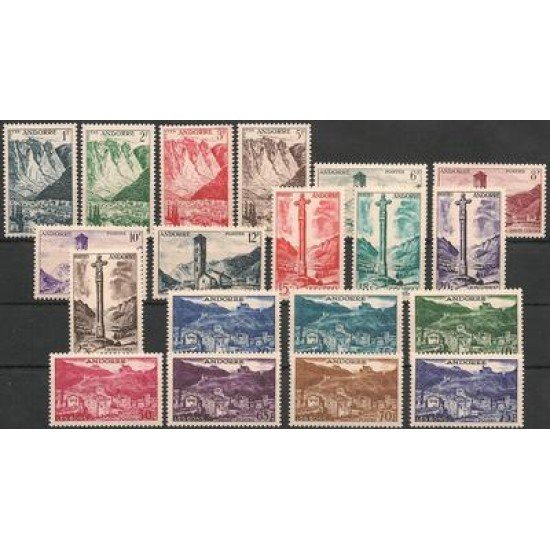 Andorra Francesa Andorre Français Año completo 1955 - 1958 Andorra Francesa Andorre Français Año completo 1955 - 1958