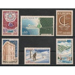 Andorra Francesa Andorre Français Año completo 1965 - 1966 Andorra Francesa Andorre Français Año completo 1965 - 1966