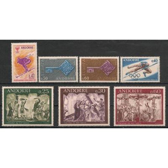 Andorra Francesa Andorre Français Año completo 1968 Andorra Francesa Andorre Français Año completo 1968