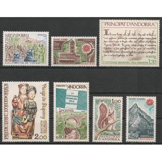 Andorra Francesa Andorre Français Año completo 1978 Andorra Francesa Andorre Français Año completo 1978