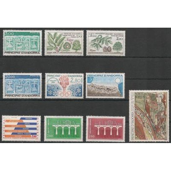 Andorra Francesa Andorre Français Año completo 1984 Andorra Francesa Andorre Français Año completo 1984