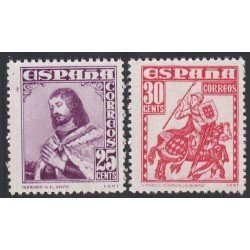 España Spain 1033/34 1948 Fernando el Santo Almirante Bonifaz MNH España Spain 1033/34 1948 Fernando el Santo Almirante Bonifaz MNH