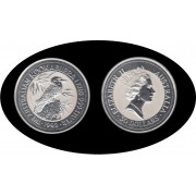 Australia Kookaburra 1992 30$ 1 kg de plata 1000 gramos Silver 999  Silver  