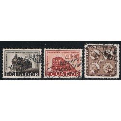 Ecuador 641/43 1958 Tren Train Guayaquil Quito Usados Ecuador 641/43 1958 Tren Train Guayaquil Quito Usados