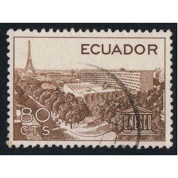 Ecuador 648 1958 UNESCO Paris Torre Eiffel Usado Ecuador 648 1958 UNESCO Paris Torre Eiffel Usado