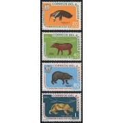 Ecuador 656/59 1960 Baeza fauna Puma Tremarctos Tapirus Myrmecophga MNH