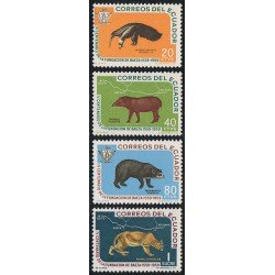 Ecuador 656/59 1960 Baeza fauna Puma Tremarctos Tapirus Myrmecophga MNH Ecuador 656/59 1960 Baeza fauna Puma Tremarctos Tapirus Myrmecophga MNH