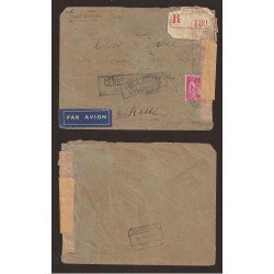 España Carta Francia a Reus Censura Rara Marca España Carta Francia a Reus Censura Rara Marca