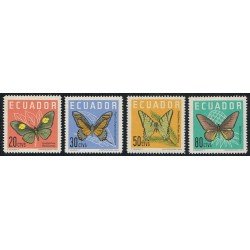 Ecuador 676/79 1961 Mariposas butterfly MH Ecuador 676/79 1961 Mariposas butterfly MH
