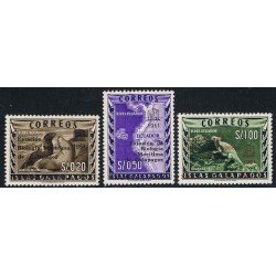 Ecuador 684/86 1961 Biología Marítima Galápagos Iguana Lobo Marino MNH Ecuador 684/86 1961 Biología Marítima Galápagos Iguana Lobo Marino MNH