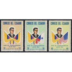 Ecuador 691/93 1963 Carlos Arosemena MNH Ecuador 691/93 1963 Carlos Arosemena MNH