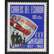 Ecuador 694 1963 25 Aniversario Caja de seguro MH