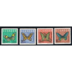 Ecuador 716/19 1964 butterfly Mariposa MNH Ecuador 716/19 1964 butterfly Mariposa MNH
