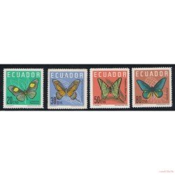 Ecuador 716/19 1964 butterfly Mariposa MH Ecuador 716/19 1964 butterfly Mariposa MH
