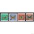 Ecuador 716/19 1964 butterfly Mariposa MH