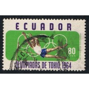 Ecuador 722 1964 Olimpiadas Tokio Olympic games Usado