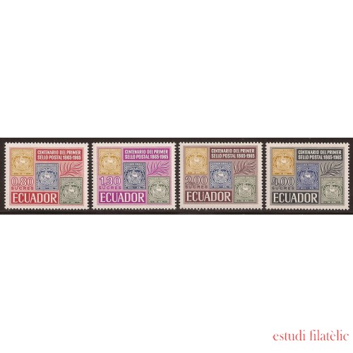 Ecuador 744/47 1965 Centenario de el sello MNH