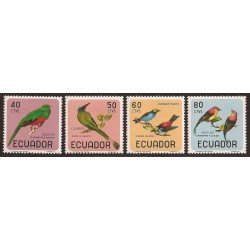 Ecuador 748/51 1966 pájaros bird Quetzal Tangara Pygargue MNH Ecuador 748/51 1966 pájaros bird Quetzal Tangara Pygargue MNH