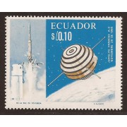 Ecuador 762 1967 Cooperación espacial Franco Americana Satélite A-1 MH