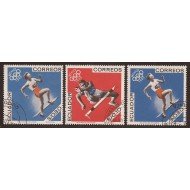 Ecuador 766/68 1967 Juegos oliímpicos Mexico Olimpic games  Fútbol Football Usad