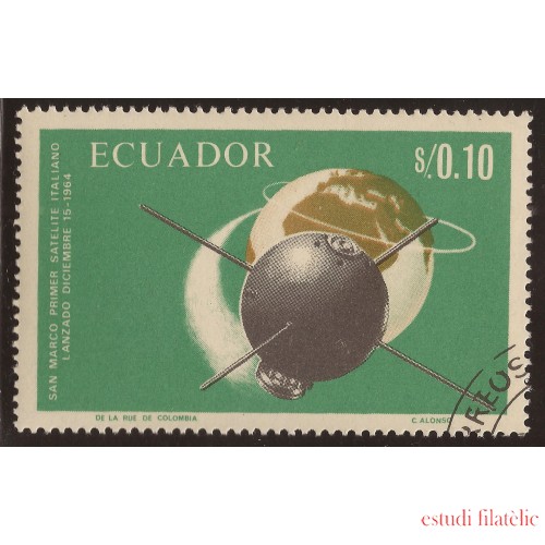 Ecuador 774 1967 Satélite San Marco Astro Usado