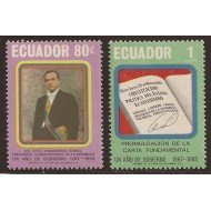 Ecuador 806/07 1968 Gobernador Arosemena Gómez MNH
