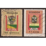 Ecuador 853/54 1970 - 1971 Escudos de  Provincias Usados