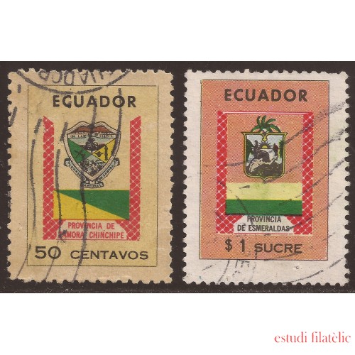 Ecuador 853/54 1970 - 1971 Escudos de  Provincias Usados