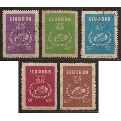 Ecuador 864/68 1971 CARE Usados Ecuador 864/68 1971 CARE Usados