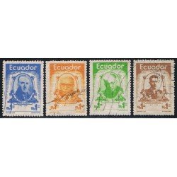 Ecuador 903/05A 1974 Varea Modesto Capbo Valenzuela Usados Ecuador 903/05A 1974 Varea Modesto Capbo Valenzuela Usados