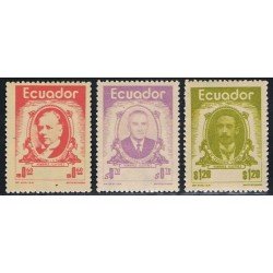 Ecuador 906/08 1974 Jaramillo Alvarado Andrade Campos MNH Ecuador 906/08 1974 Jaramillo Alvarado Andrade Campos MNH