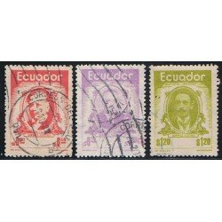 Ecuador 906/08 1974 Jaramillo Alvarado Andrade Campos Usados Ecuador 906/08 1974 Jaramillo Alvarado Andrade Campos Usados