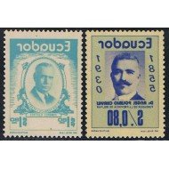 Ecuador 909/10 1975 Angel Polibio Luis Vernaza MNH