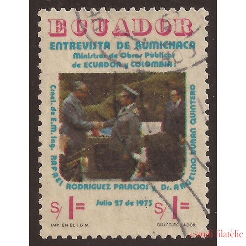 Ecuador 917 1975 Rumichaca Ministro Ecuador y Colombia Usado