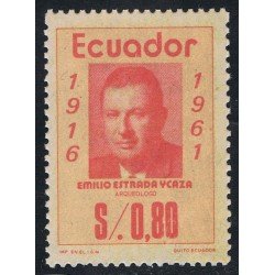 Ecuador 944 1975 Emilio Estrada Ycaza Arqueólogo archeology MNH Ecuador 944 1975 Emilio Estrada Ycaza Arqueólogo archeology MNH