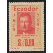 Ecuador 944 1975 Emilio Estrada Ycaza Arqueólogo archeology MH