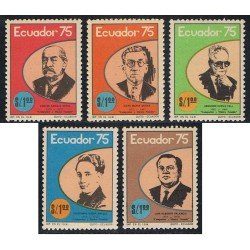 Ecuador 945/49 1975 Músicos ecuatorianos Music Cueva Celi MNH Ecuador 945/49 1975 Músicos ecuatorianos Music Cueva Celi MNH
