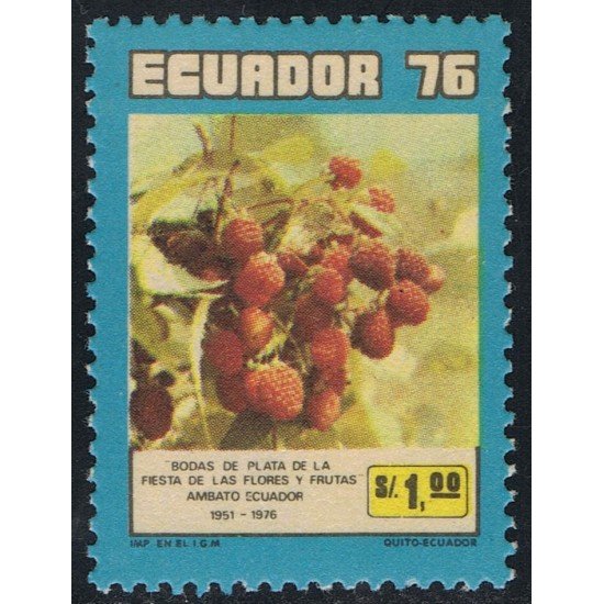 Ecuador 960 1976 Flora Strawberry MNH Ecuador 960 1976 Flora Strawberry MNH