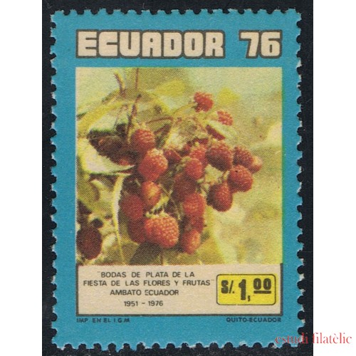 Ecuador 960 1976 Flora Strawberry MH