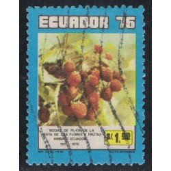 Ecuador 960 1976 Flora Strawberry Usado Ecuador 960 1976 Flora Strawberry Usado