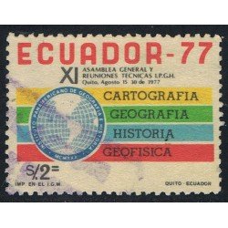 Ecuador 961 1977 XI Asanblea Geografía Historia Geofísica Cartografía Usado Ecuador 961 1977 XI Asanblea Geografía Historia Geofísica Cartografía Usado