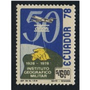Ecuador 972 50  Aniversario Instituto Geográfico Militar MNH