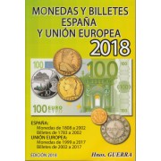 Catálogo Hnos. Guerra Monedas y Billetes España y Unión Europea Ed. 2018 Segunda mano