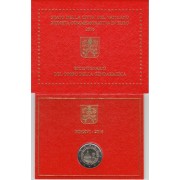 Vaticano 2016 Cartera Oficial Moneda 2 € euros Bicentenario Gendarmería 
