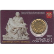 Vaticano 2013 Cartera Oficial Coin Card nº 4 Moneda 0.50 € euros